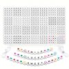 Harsoml 1400 PCS 4x7mm Round Alphabet Letter Beads for DIY Jewelry Making