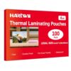 HARTWII 100Pack Legal Size Laminating Sheets 4Mil-8.5"x14" (9x14.5) Laminating Pouches No Bubble Thermal Laminating Sheets for Documents, Menus, Certificates & School/Office Use