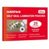 HARTWII 25 Pack Self-Sealing Laminating Pouches 4x6 Inch,10 Mil Thick Double-Sided Self Adhesive Lamination Pouches,Waterproof Photo Laminating Sheets No Laminator Machine Need