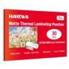 HARTWII 30 Pack Matte Laminating Sheets 9 x 11.5 Inches, 3Mil Ultra Clear Thermal Laminating Pouches with Matte Finish, Fits 8.5 x 11 Letter Size, Glare Free & Writable for Documents