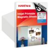 Hartwii 50Pcs Printable Magnetic Sheets 8.5x11 Inches 13.5Mil Thick Glossy Magnet Paper Sheet Non Adhesive Magnetic Paper for Inkjet Printers, Flexible Magnet Photos for DIY Crafts