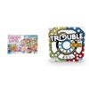 Hasbro Gaming Bundle: Candy Land Kingdom of Sweet Adventures (Ages 3 & Up) and Trouble Pop-o-Matic Board Game (Ages 5 and Up)