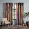 HASLEFND Street Graffiti 95% Blackout Curtains 63 Inches Long 2 Panels