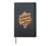 Haters Gonna Waste - Funny Earth Day Hardcover Journal, Black