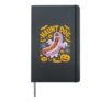 Haunt Dog Funny Halloween Hotdog Spirit Hardcover Journal, Black