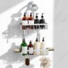HavBeat Shower Caddy Hanging, Never Rust Shower Organizer Hanging, Aluminum Shower Racks for Inside Shower with Hooks for Razor, Bathroom Organizers and Storage with Soap Holder, Bright Silver
