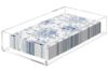 HBlife Acrylic Guest Towel, Paper Napkin Holder Tray for Bathroom - Clear Waterproof Disposable Paper Hand Towel Dispenser, Modern Flat for Table, Kitchen, Home, Hotel, Office