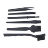 Headerbs Anti Static Brush Set 6 Pieces Nylon Brushes with Tweezer for Cleaning Keyboard Circuit Board Electronics PC Laptop Camera