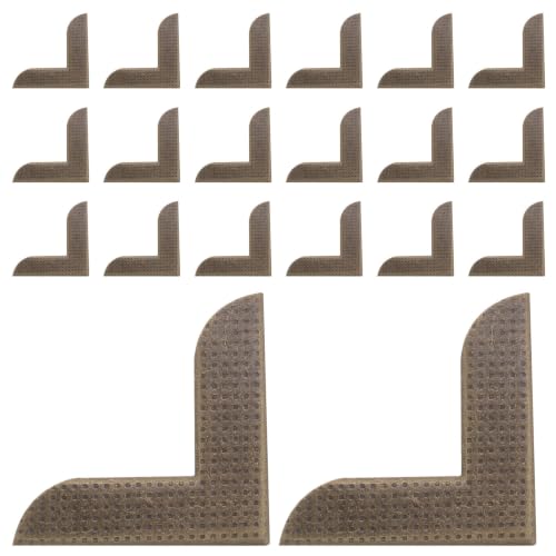 Healeved 100pcs Metal Book Corner Protector for Journals and Paperboard, Antique Bronze Iron Edge Guard with Easy Installation and Decorative Flair, for DIY Crafts and Home Crafting