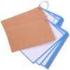 Healeved 2 Books of Colored Index Cards with 60 Sheets Each, Lightweight Paper Flashcards for Office and Home Use, Easy Carry Small Word Cards with Lined and Blank Sides for Studying