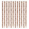 Healifty 12pcs Wooden Sketch Pencils with Jungle Animal Prints, round Shape, Sturdy Wood Material, Multipurpose for Marking and Craft Projects, Animal Print Drawing Supplies
