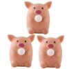 Healifty 3pcs Pig Shaped Squishy Set for Stress Relief and Decorative Use Made of Soft TPR Material, Adorable Cartoon Style for Festive Party Favors and Gift Giving