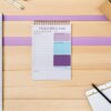 Healifty 3pcs Weekly Monthly Planner Notebook for Work and Office, Daily Organizer with Goal Tracking and Clean Professional Design, 9-inch Paper and Metal Spiral Planner for Teachers