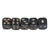 Healifty 5 Pcs Skull Heads Shape Dice Set 18mm Resin 6 Sided Sturdy Dice for Party Entertainment and Game Accessories