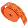 Healifty Orange Raffle Tickets Roll 2000 Per Roll Seamless Tracking Easy to Distribute Carnival Event Tickets for Concerts and Fundraisers
