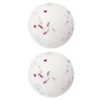 HEALLILY 2pcs White Rose Bubble Bath Balls with Sea Salt for Bath and Spa Hydrating and Reducing Fatigue for Skin Care