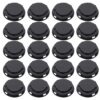 HEALLILY Plastic Piggy Bank Bottom Cover Plug Black Plastic Material 50pcs Lightweight and Convenient to Install Saving Box Closure Stopper for Plaster Figurine and Plaster Dolls