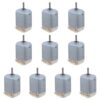 HEALSOPTHY 10pcs High-Speed Miniature Micro Motor with Stainless Steel Round Shaft for Rc Aircraft and Electric, Easy to Disassemble and Connect Propellers, Rated 3v 1.49w 12800rpm