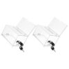 Healvian 2pcs Acrylic Donation Boxes with Lock and Slot, Easy to Disassemble Trading Card Storage and Raffle Boxes for Offices and Classrooms