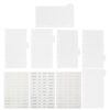 Healvian 6pcs A6 Binder Dividers with Tab and Colorful Stickers, Pp Plastic Reusable Planner Inserts for Office Organization, 6 Hole 6 Ring Monthly Index Divider Tabs for Easy Planning