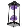 HEANUJJ 60 Minute Hourglass Sand Timer Decorative Visual Timer with Purple Sand in Wooden Frame for Classroom and Home Stress Relief and Learning