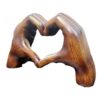 Heart Hand Statue Gesture Resin Sculpture | Decorative Figurine for Home Wedding Bedroom Living Room Centerpiece