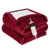 Heated Blanket Electric Twin, Soft Flannel Heating Blanket with 8 Hours Auto Off 10 Fast Heating Levels Machine Washable Sherpa Heated Blanket with Overheating Protection