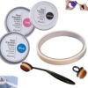 Heat Erasable Cream for Fabric Marking and Pattern Transfer,Precise Fabric Marker Set with Tape, Brushes & Manual,No-Trace Iron Disappearing Paste for Embroidery Sewing Quilting Pattern Transferring