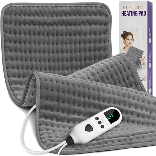 Heating Pad for Back 33"x17", Electric Heating Pads Large for Period Cramps Relief and Shoulder Pain, 9 Heat Settings, Auto Shut Off, Machine Washable, Birthday Gifts for Women Mom