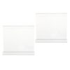 HEATSHAKING 2pcs Clear Acrylic Treadmill Book Holder Stand Tablet and Phone Shelf for Gym Exercising Reading Rack Fits Magazines Laptops and Books Portable Workout Desk Organizer