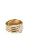 Heaven Mayhem Women's Lab Grown Vivi Ring, Gold, 3