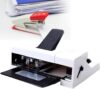 Heavy Duty Desk Flat/Saddle Stapler, Double Head Electric, with Adjustable Paper Depth 2-21cm, Binding Thickness 50 Sheets,for Reports, Documents, Papers, Manual