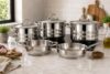 Heavy Duty Stainless Steel Cookware Set with Stainless Steel Lids