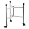 Heavy Duty Stainless Steel Utility Cart, Rolling Trolley with Smooth Wheels for Kitchen, Office, Garage Use, Versatile Storage Solutions, 3-Tier Design