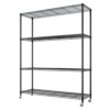 Heavy Duty Wire Shelving Unit, 800LBS with Wheels