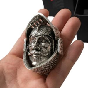 Heavy Metal Knight Helmet Articulated Armor Gimmick · EDC / Fidget Toy · Full Metal with Individual Serial Number