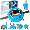 Hechify STEM Education Solar Robots Toys for Kids Age 8+, 6-in-1 DIY Science Kit Space Toys, 120 Pcs Building Experiment Robotics Set Birthday Gifts for Boys & Girls