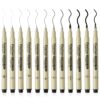 Heclia 12 Pcs Fineliner Black Drawing Pens Waterproof Archival Ink