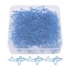 HEEPDD 100 Pack Blue Metal Cute Shark Shaped Paper Clips with Clear Box