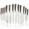 HEEVON 12-Piece Damascus Pattern Kitchen Knife Set with Gift Box