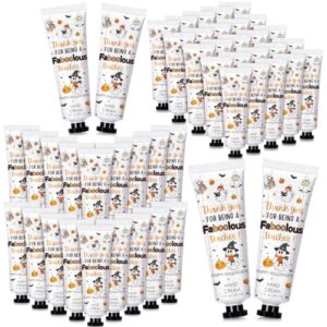 Heigble 48sets Halloween Hand Cream Gifts for Teachers Halloween Teacher Appreciation Gifts Teacher Party Favors Basket Stuffers Gift Classroom Student Gift Travel Size Hand Lotion