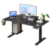 Height Adjustable Computer Desk for Bedrooms - Electric Standing Desk