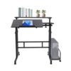 Height Adjustable Mobile Standing Desk, Tiltable Laptop Desk for Sitting