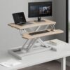 Height Adjustable Standing Desk Converter, Sit to Stand Desk Riser with Keyboard Tray, Ergonomic Workspace Solution for Home Office, 65/75/80/95cm