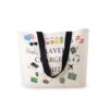 HEizmorixs Travel Chargers Things Print Canvas Tote Bag Reusable Washable Foldable Grocery Handbag with Inner Pocket for Beach, Work, Casual Stylish Travel Present for Women Friends