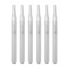 hejhncii 6Pcs Clear Empty Brush Pen Refillable Acrylics Empty Marker Pen Paint for Painting on Paper Wood Fabric Canvas