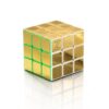 HELLOCUBE 3x3 Z Gold Metal Speed Cube Magnetic Reflective Mirror,Stickerless Magic Cube