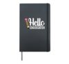Hello Kindergarten Teacher Leopard Pencil Back To School Hardcover Journal, Black