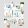 Hellpnoom Pegboard Combination Kit, Modular White Wall Organizer