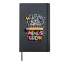 Helping Little Minds Grow Hardcover Journal, Black